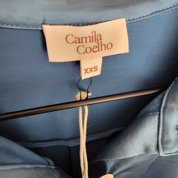 Camila Coelho Priscilla Mini Dress in Blue size XXS NWT - Picture 9 of 9